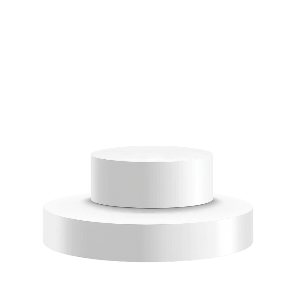 Round podium isolated on Transparent background for display or presentation purposes in an empty setting, Round podium isolated on png