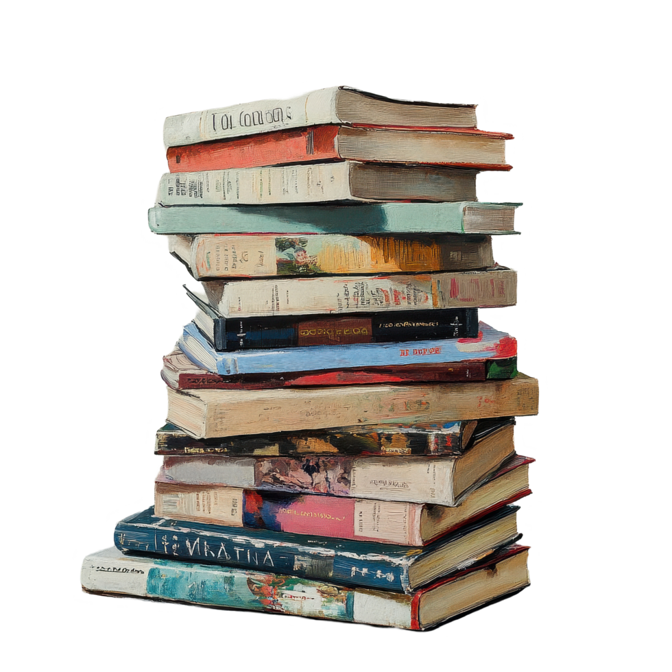 Stack of assorted notebooks creatively arranged on a neutral background, Stack Magazines , Notebooks png