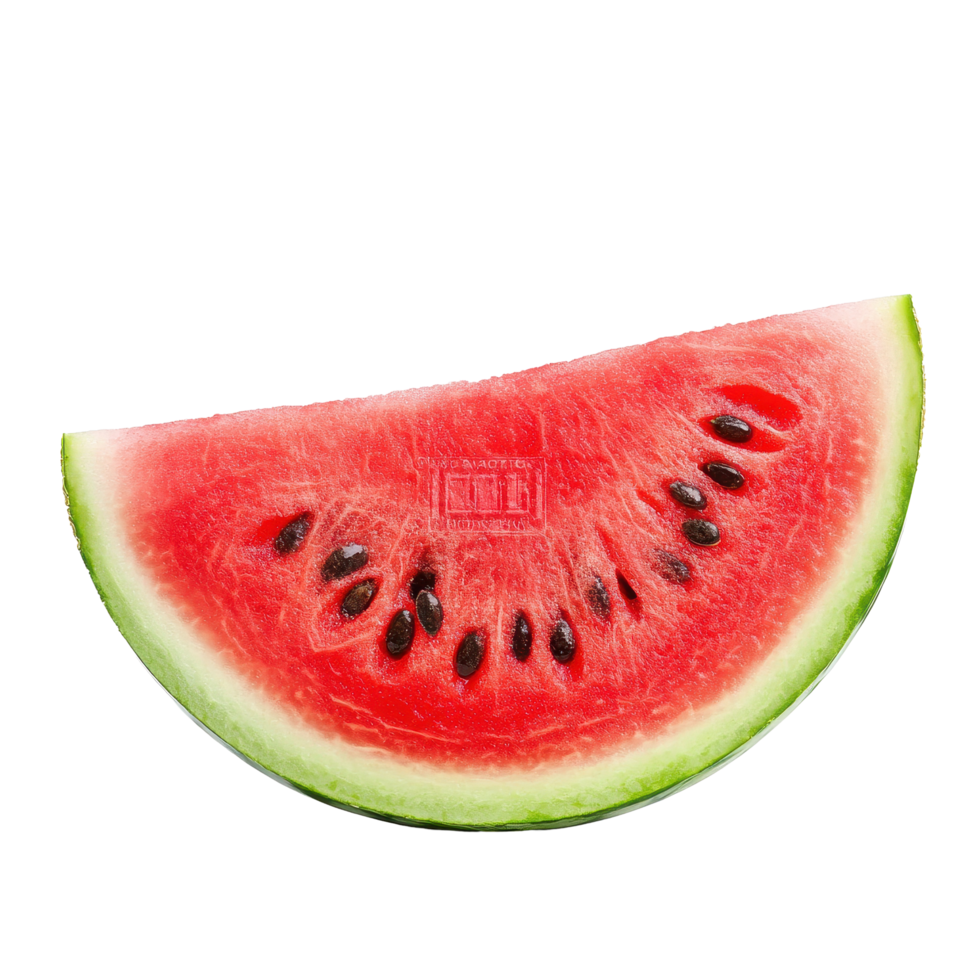 Fresh watermelon slice on Transparent background perfect for summer snacks or refreshing desserts, watermelon sliceisolated on background png