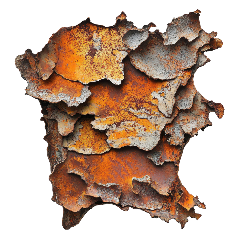 Exploring the natural beauty of rust and decay in intricate metal textures, Rustic Rust The Beauty Time and Decay in Metal, Transparent background png