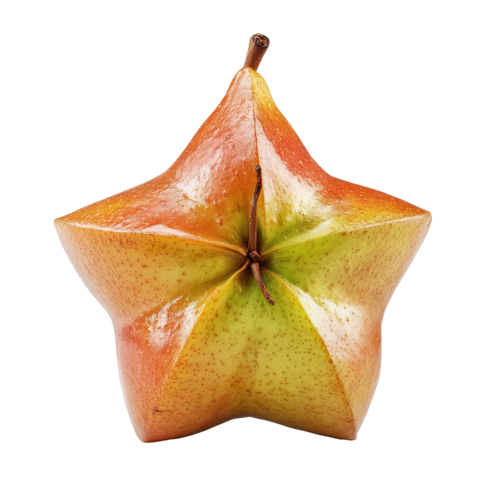 Star apple displayed on Transparent background showcasing its unique star shape and vibrant colors, star apple isolated on background png