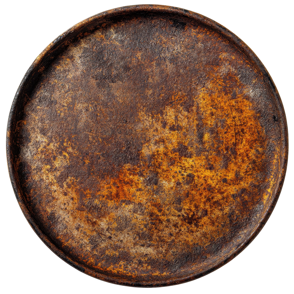 Rusty metal plate isolated on Transparent background captures texture and age in a simple yet striking way, Rusty metal plate isolated on png