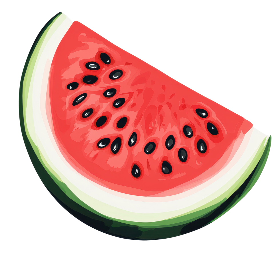 Fresh watermelon slice isolated on Transparent background ready for summer snacks and refreshing recipes, watermelon slice isolated on background png