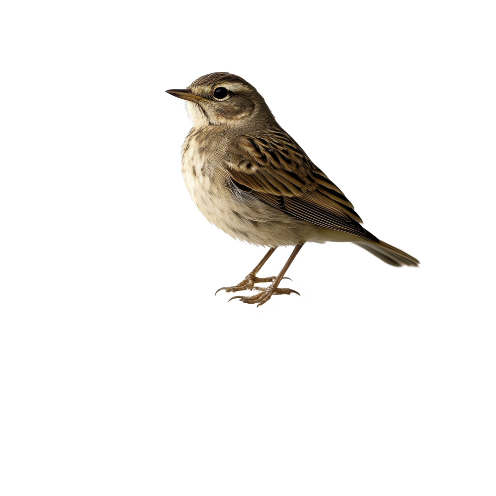 Small bird perched on a rock in a serene environment featuring a light background, small bird perched on top a rock, Transparent background png