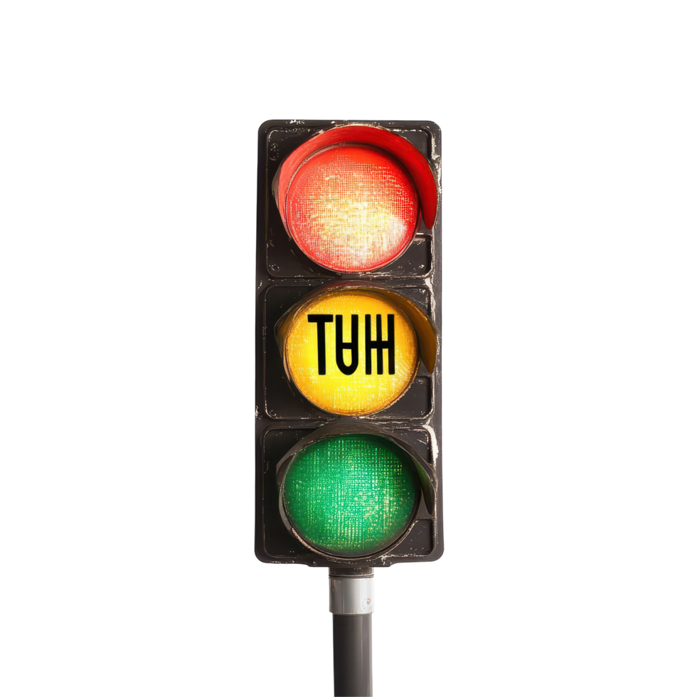 Traffic light displaying the word truth, symbolizing clarity and honesty in urban life, traffic light with the word truth written on it, Transparent background png
