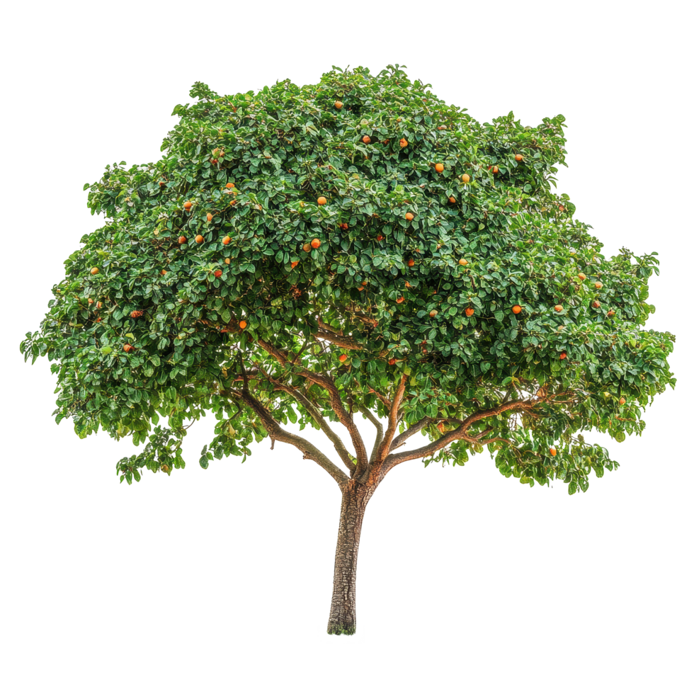 Soap nut tree displaying lush foliage and fruit against a clean Transparent background in natural settings, Soap nut tree isolated on background png