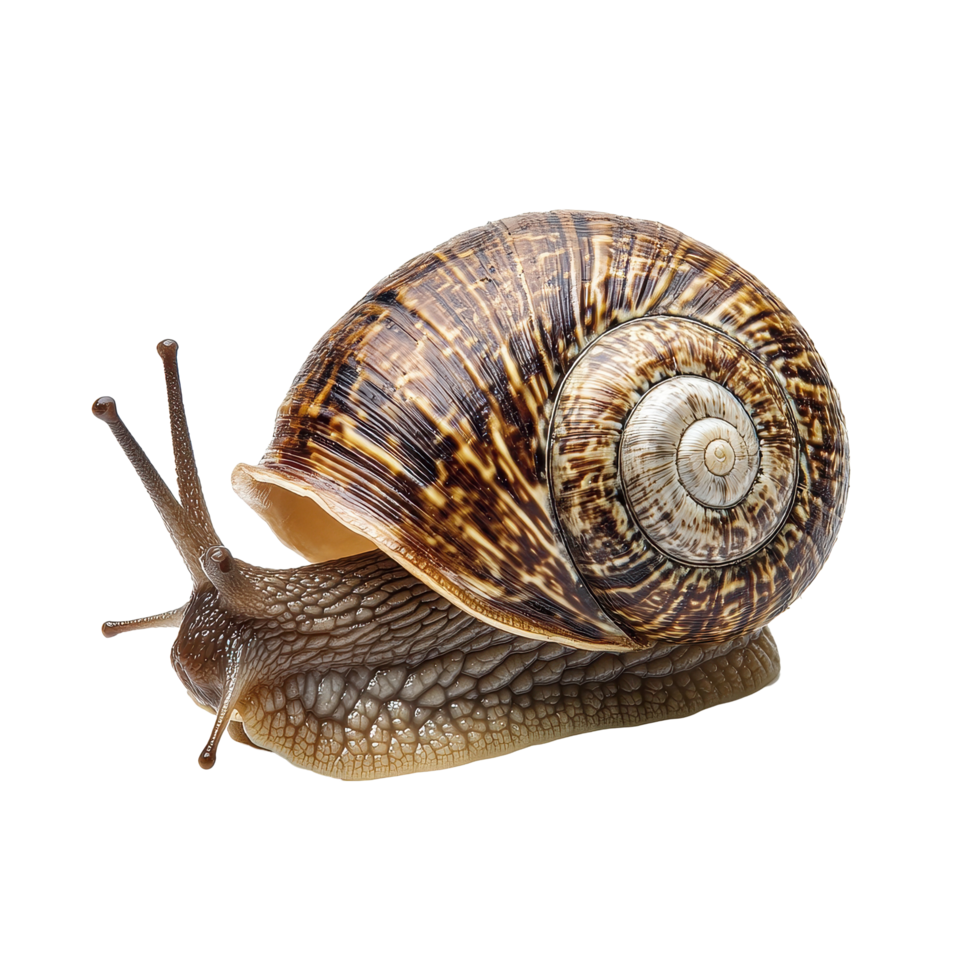 Close-up view of WarzenSpindelstrauchisolated against a Transparent background showcasing its unique shell pattern, Warzen-Spindelstrauchisolated on background png