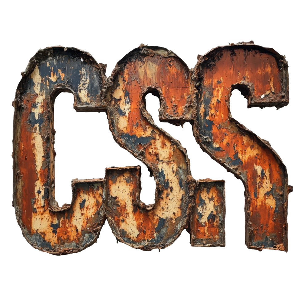 Rusty sign displaying cost in white paint on weathered, peeling metal surface, rusty sign with the word cost painted on it, Transparent background png