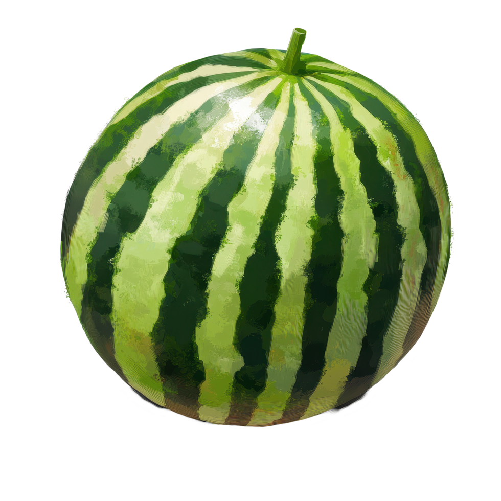 Freshly harvested watermelon isolated on a bright Transparent background ready for summer refreshment, Watermelon seeds isolated on background png