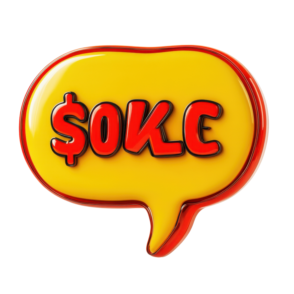 Speech bubble with the word money on a Transparent background expressing financial concepts and ideas, speech bubble with the word money in it, background png