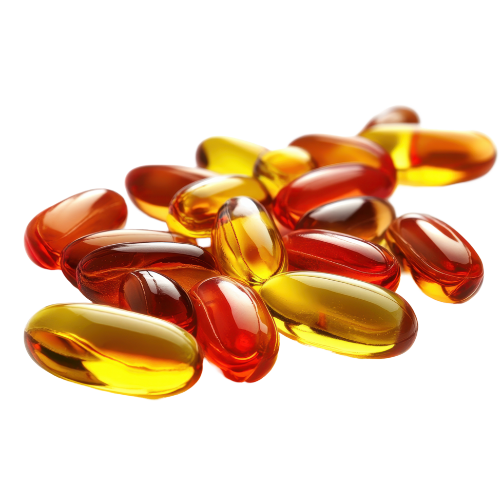 Vitamins and supplements isolated on a bright Transparent background for health and nutrition, vitamins bisolated on background png
