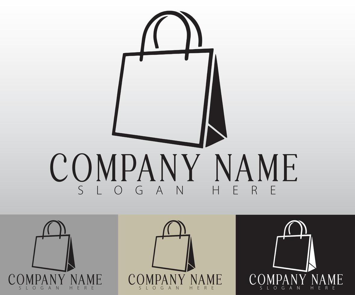 A clean and simple shopping bag icon. vector