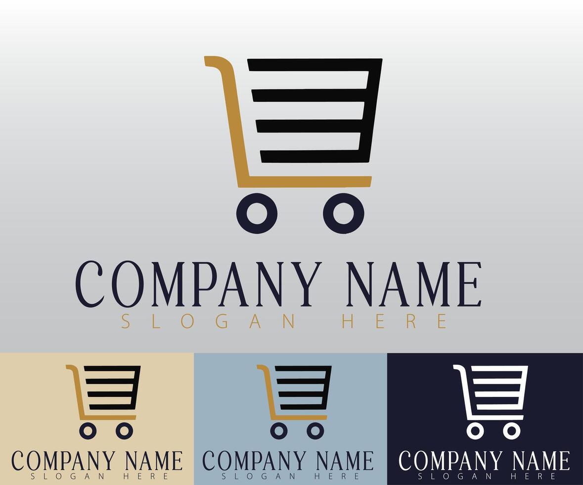 A refined and stylish shopping trolley design. vector