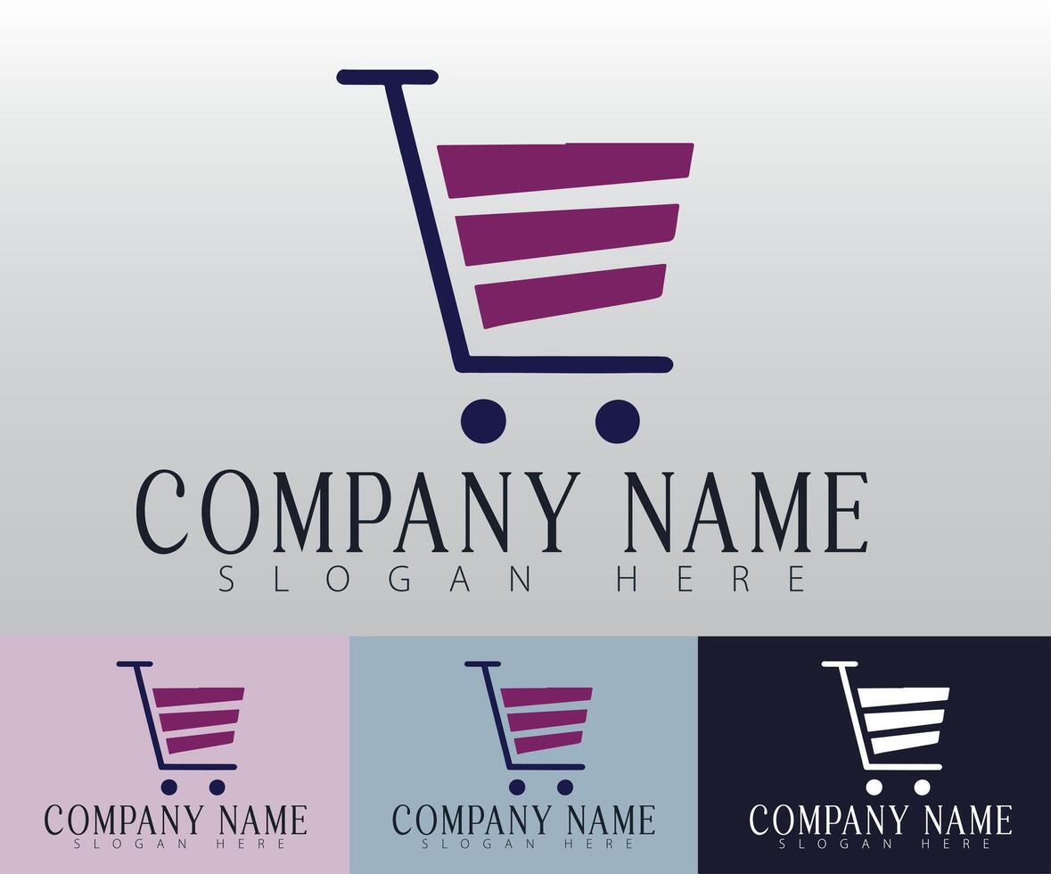 A modern and clean shopping trolley icon. vector