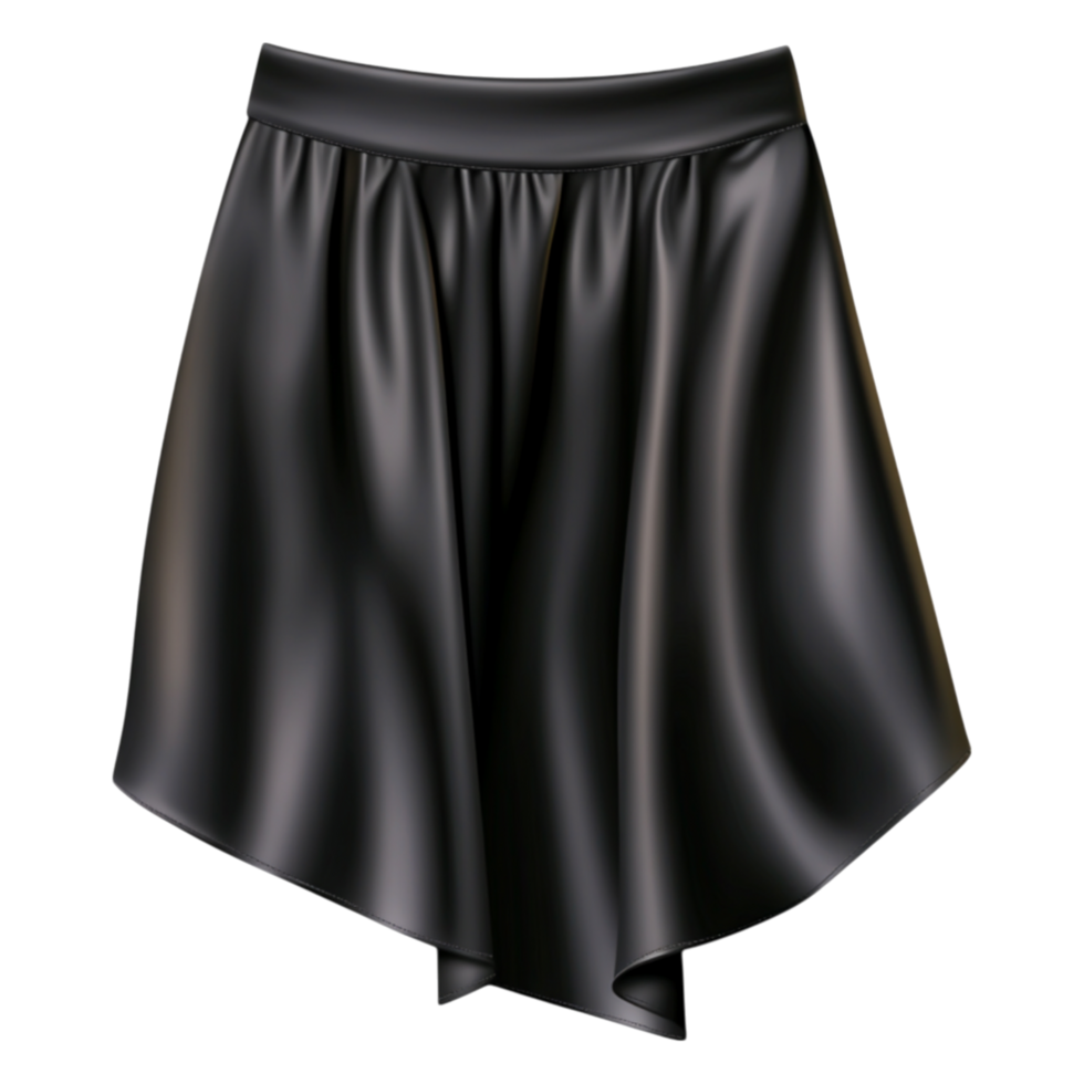 Elegant Black Skirt Design for Fashion and Apparel Showcase png
