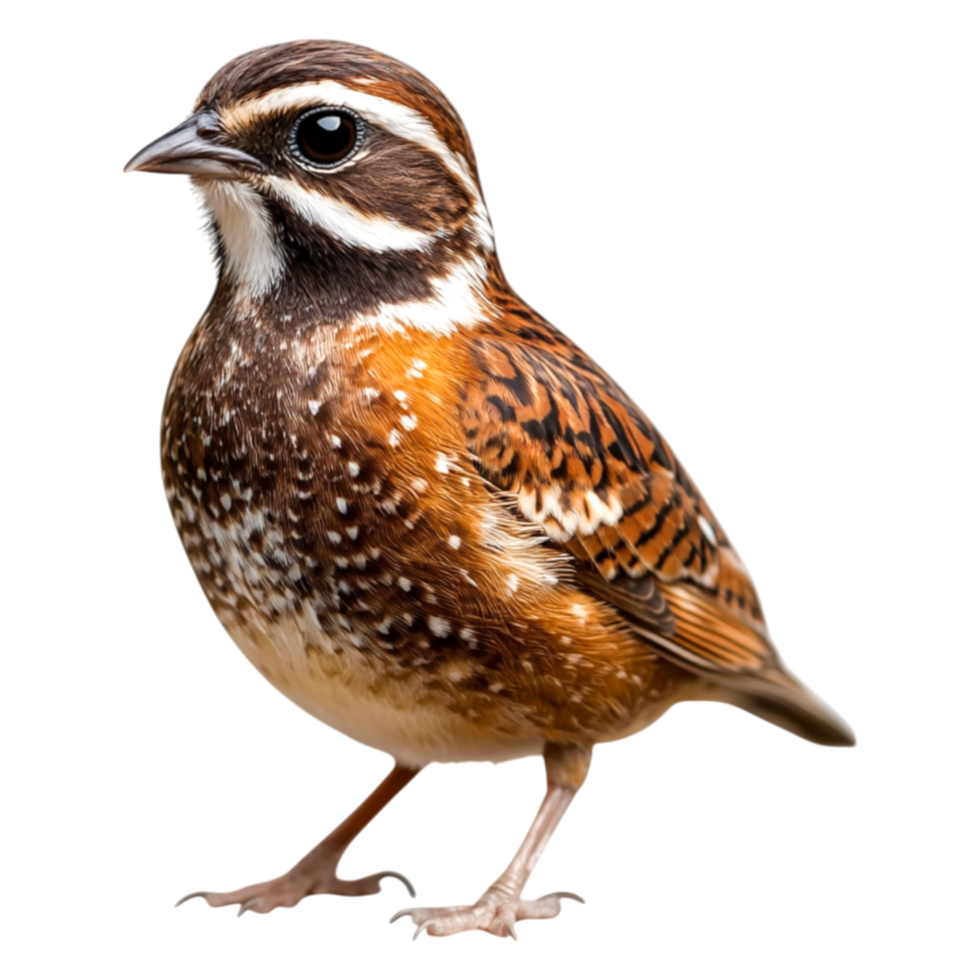 Colorful Brown Bird with Distinctive Patterns and Striking Eyes png
