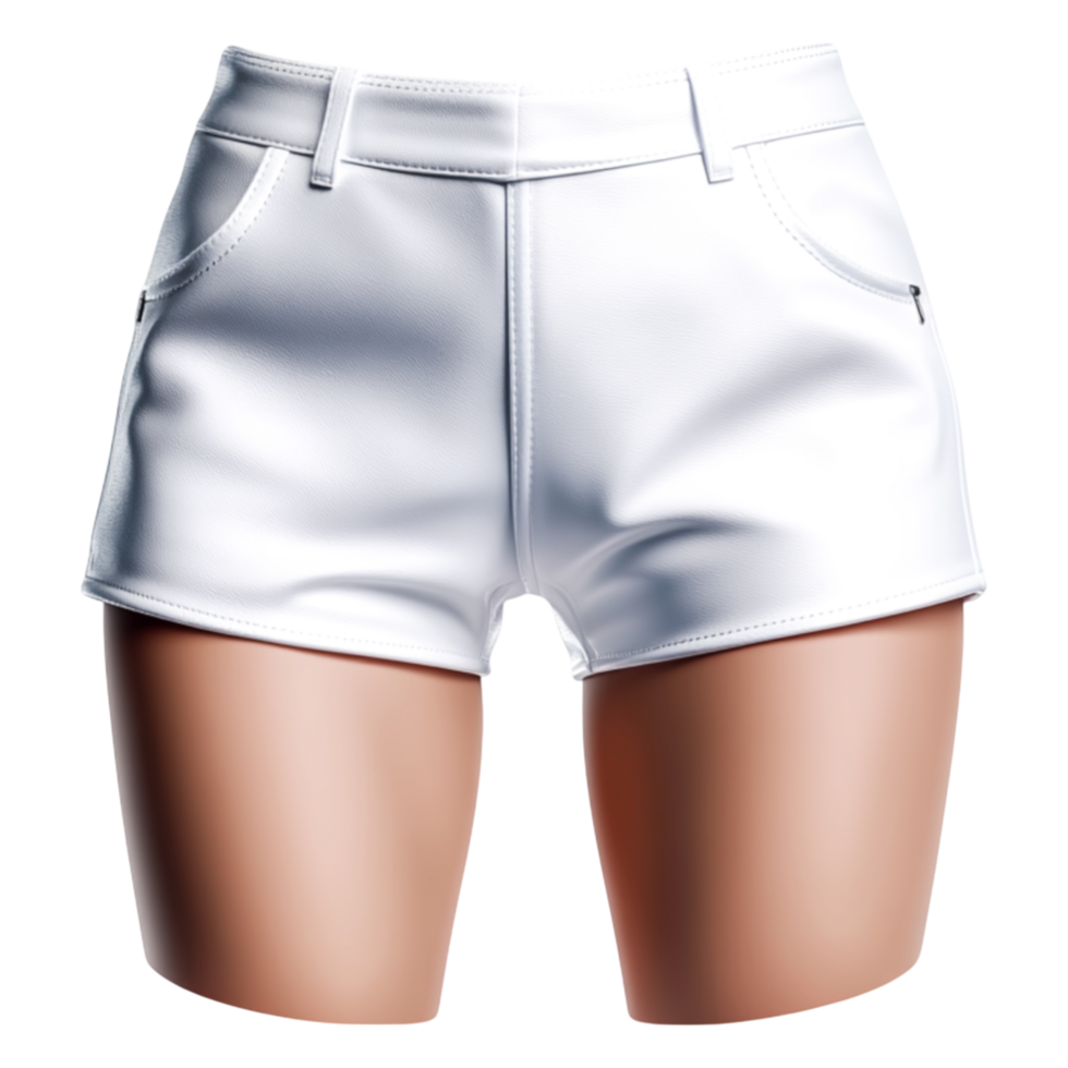 Stylish White Shorts on Display for Fashion and Summer Inspiration png