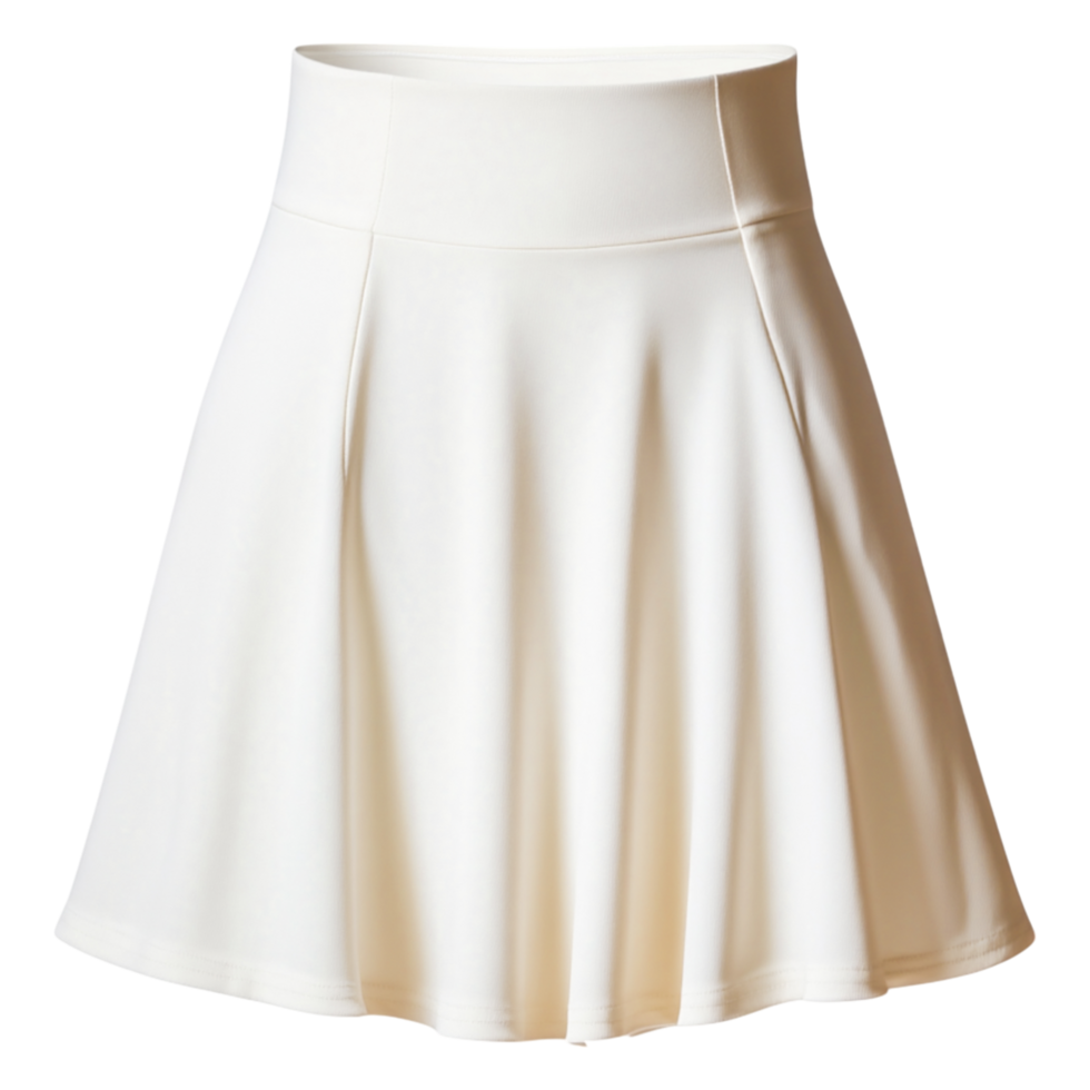 Elegant White Flared Skirt for Fashion and Style Inspiration png