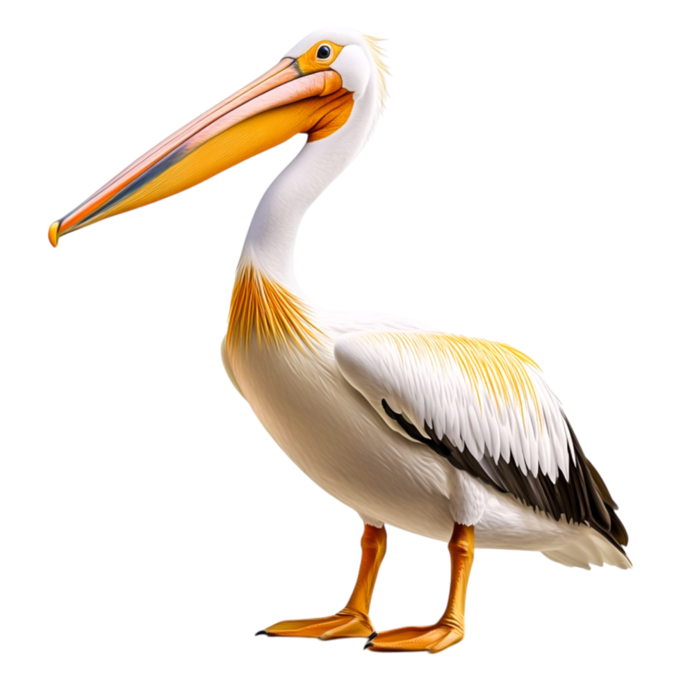 Majestic Pelican Standing Gracefully Near Water's Edge png