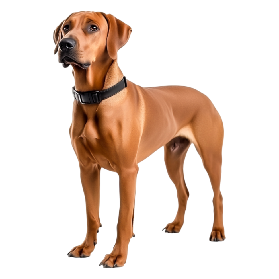 Majestic Rhodesian Ridgeback Standing with Alert Expression in Studio png