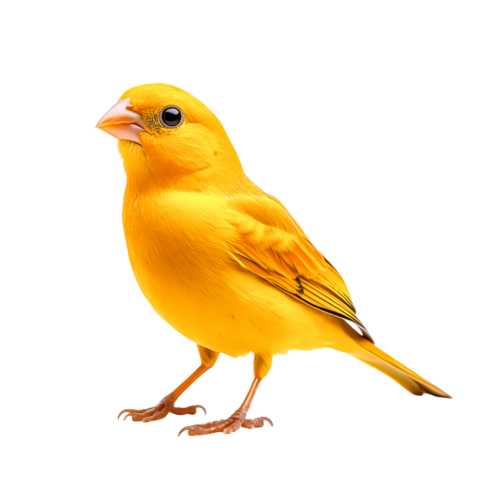 Bright Yellow Bird by Itself on a in Natural Light png