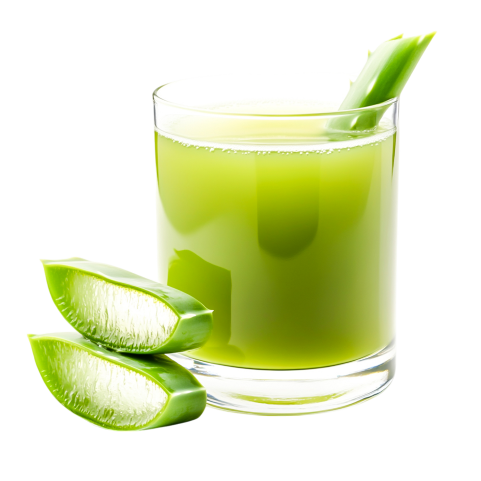 Refreshing Green Beverage with Fresh Lime Garnish in Glass png
