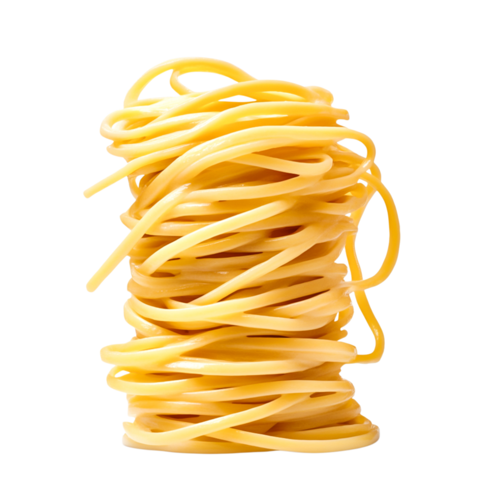 Raw Uncooked Spaghetti Noodles Piled on png