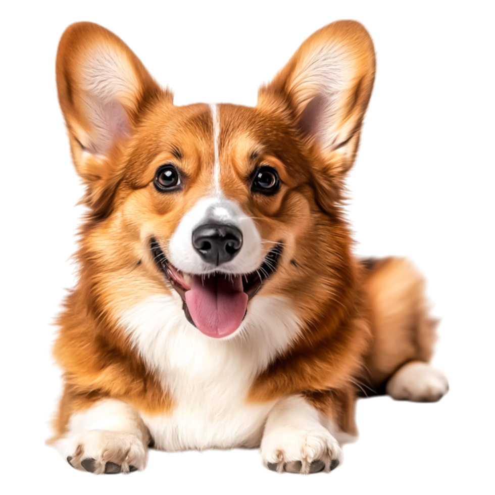 Happy Corgi Dog Smiling on png