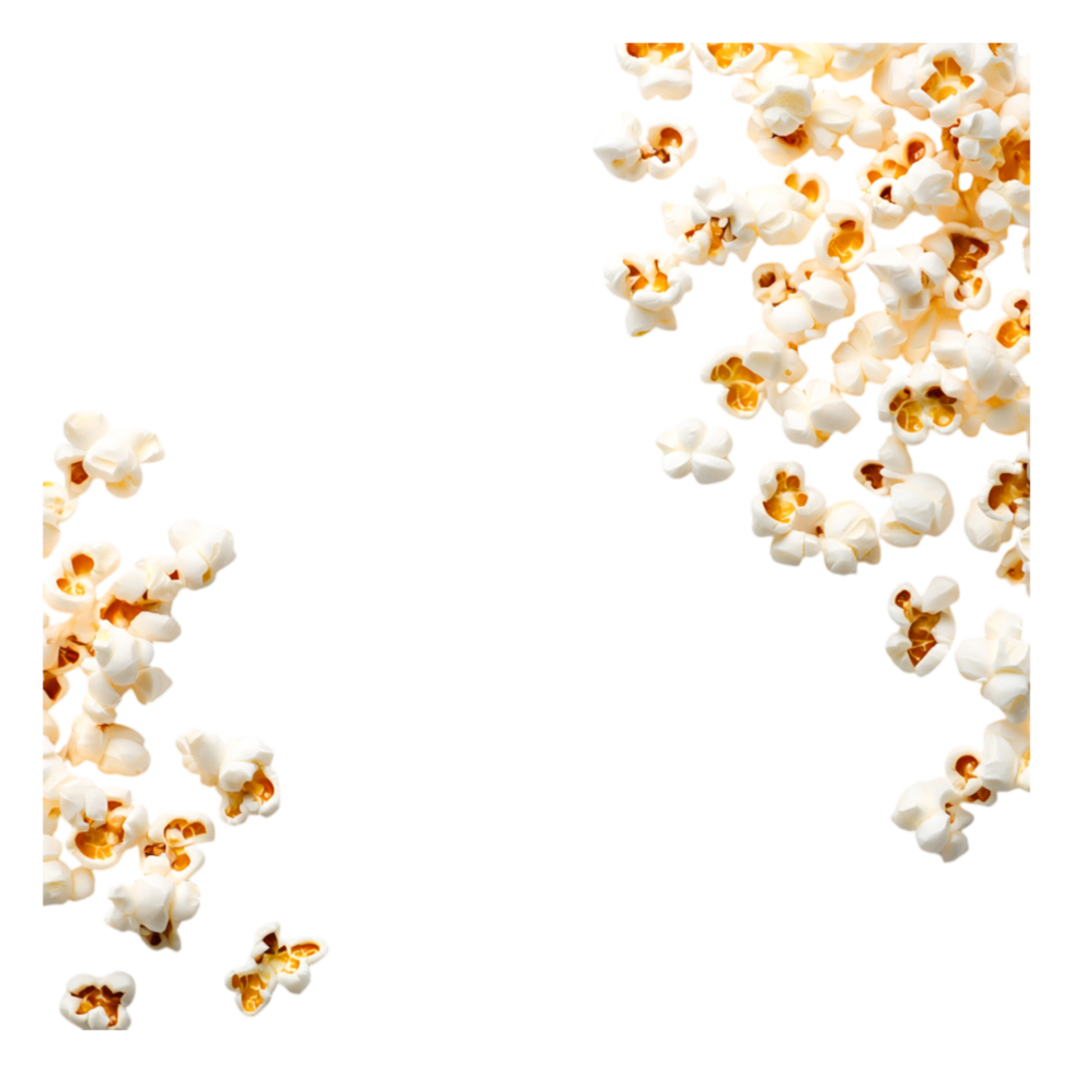 Freshly Popped Popcorn on for Food Photography png