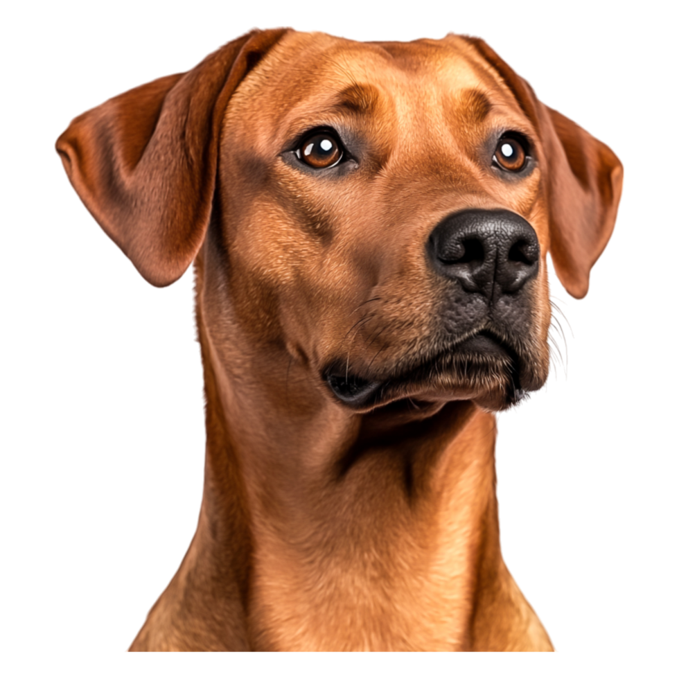 Portrait of a Beautiful Brown Dog with Expressive Eyes and Ears png
