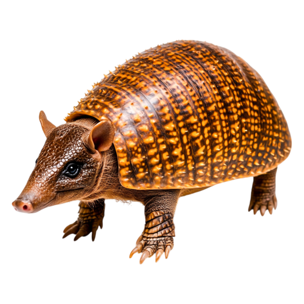 Realistic Armadillo Figure with Detailed Textures and Colors png