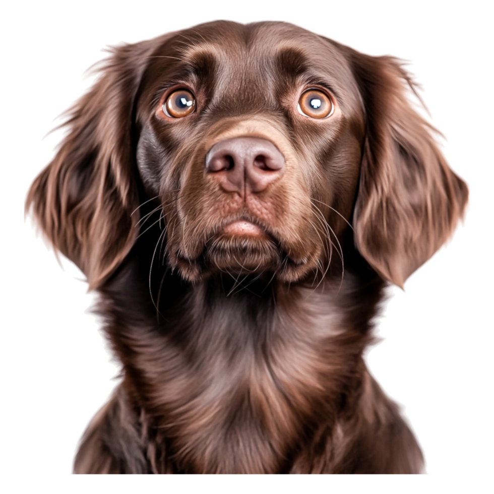 Majestic Brown Dog with Beautiful Eyes in closeup Portrait png