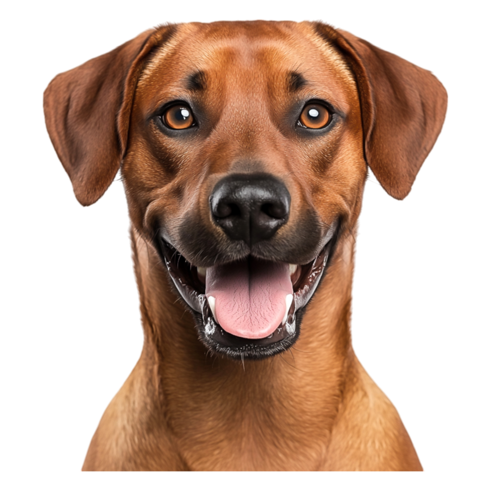 Friendly Dog Portrait with Happy Expression and Bright Eyes png