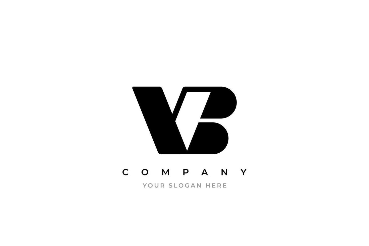 Simple Letter VB Monogram Logo Design vector