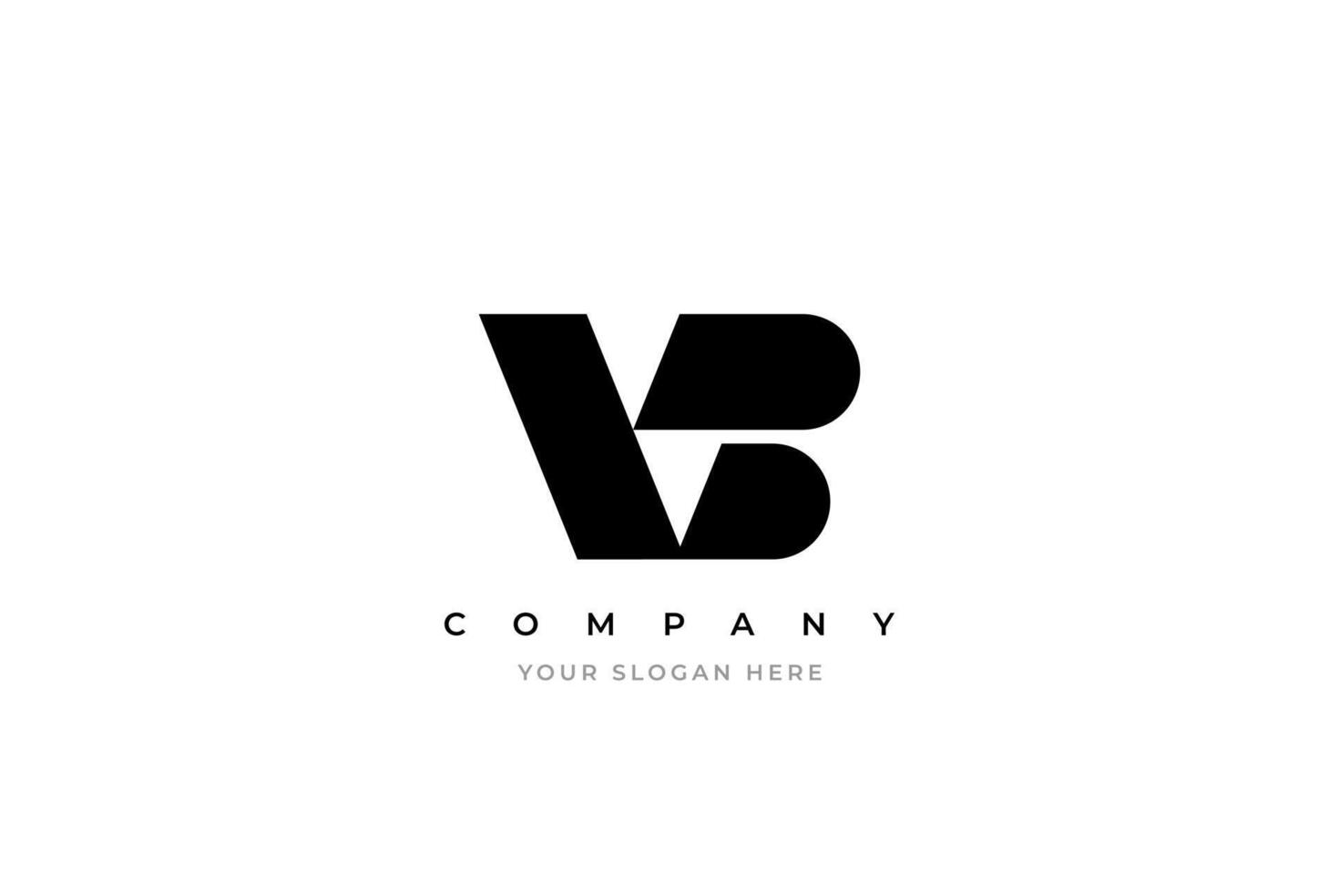 Initial Letter VB Monogram Logo Design vector