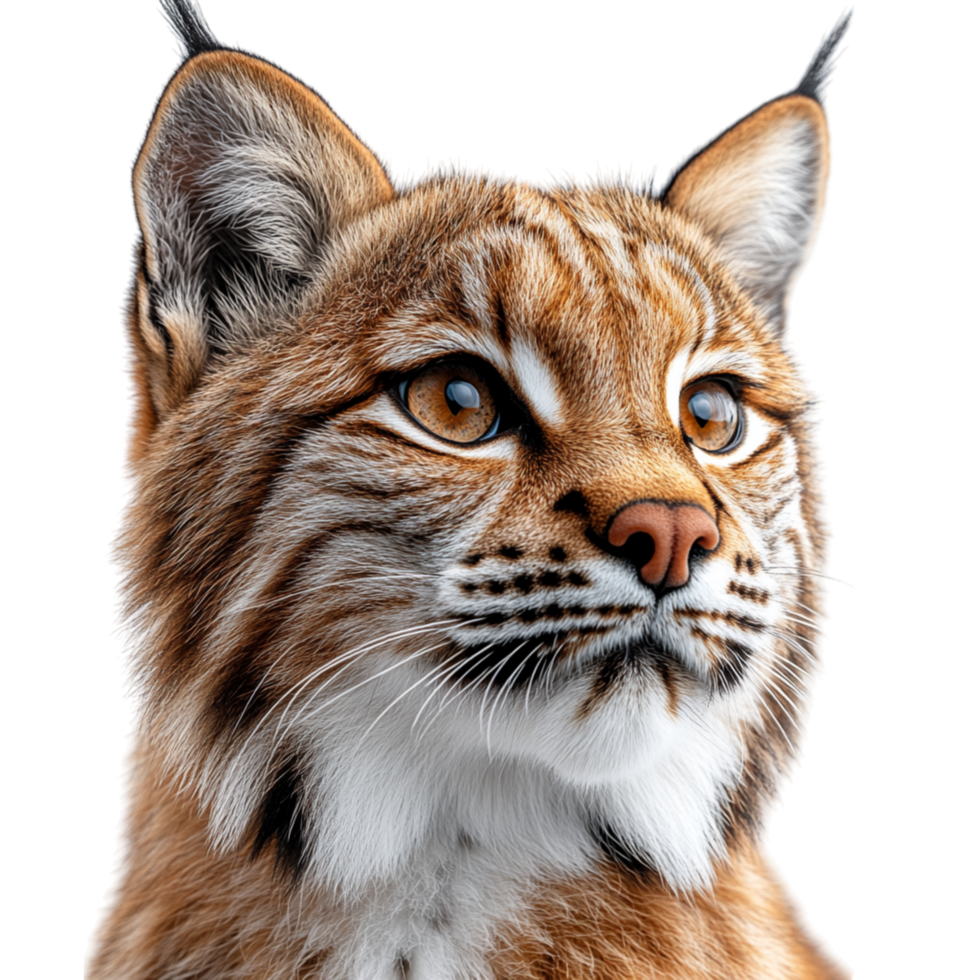 Wild lynx with tufted ears symbolizing mystery and the quiet resilience of the elusive forest predator png
