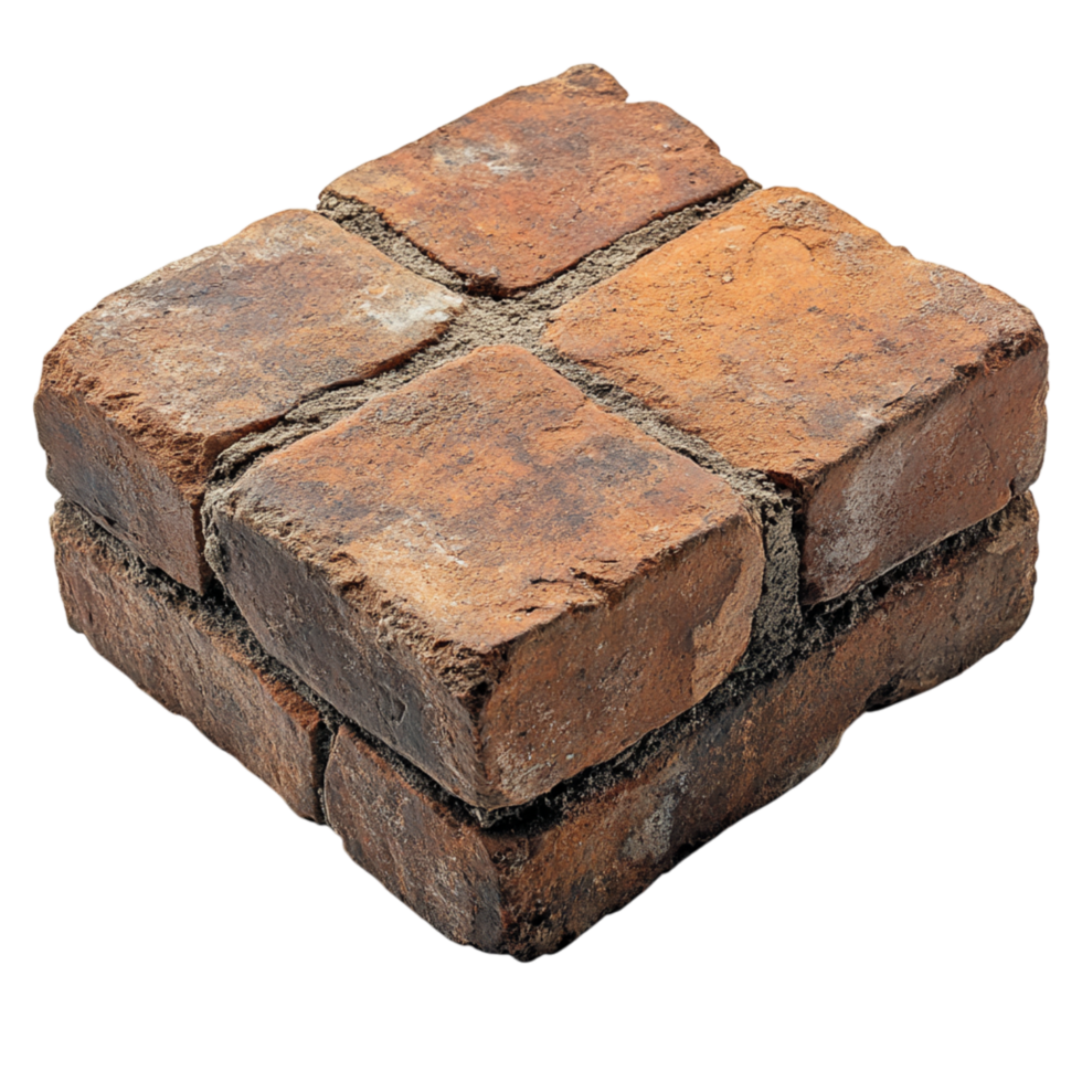 Brick stack symbolizing rustic charm sturdy architecture and a timeless element for building designs png