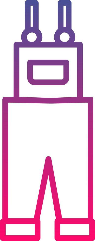 Overall Icon Design vector