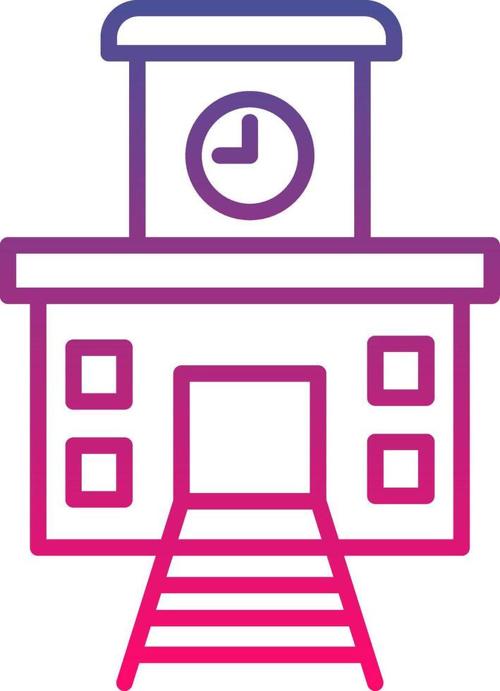 Train Station Icon Design vector
