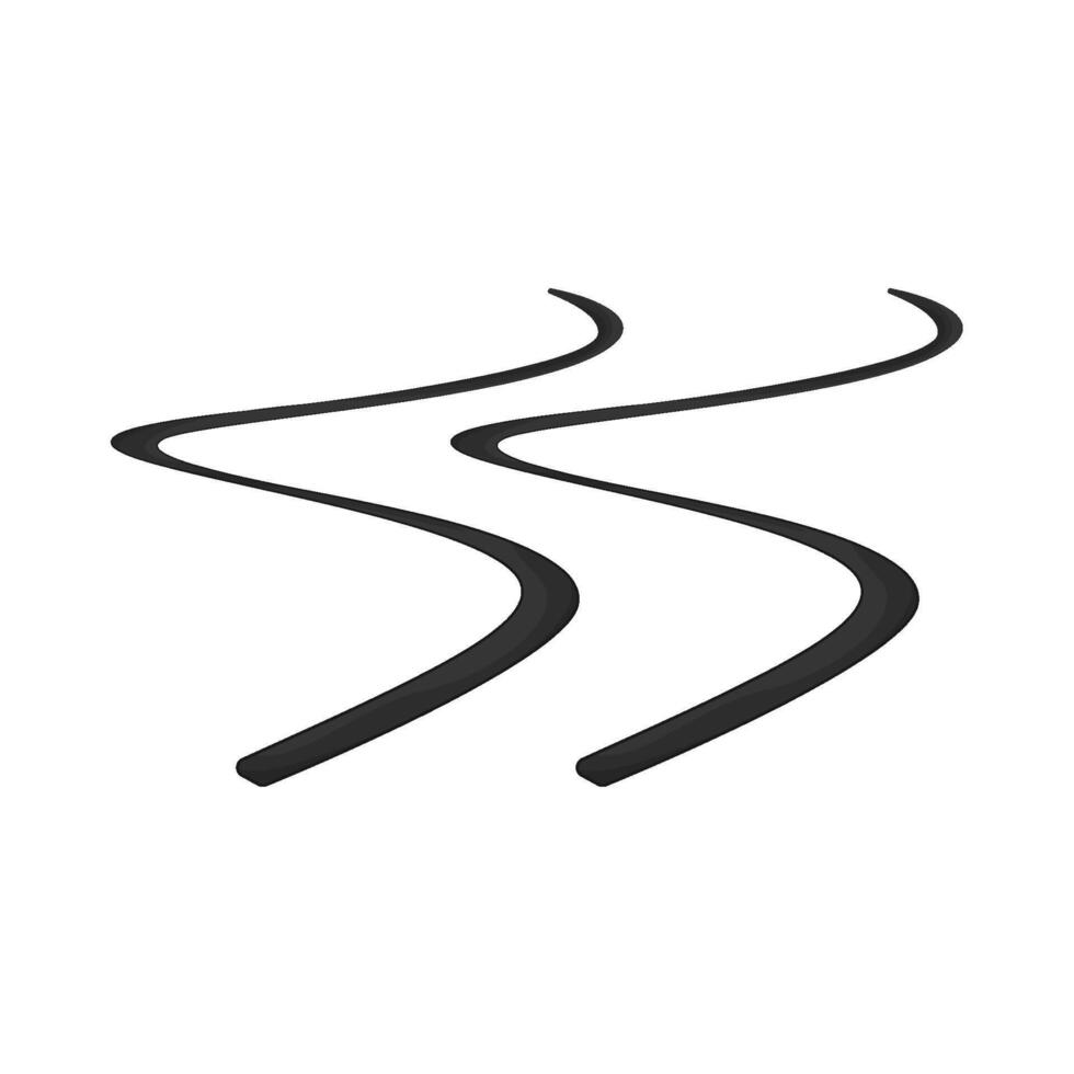 Skid Marks illustration vector