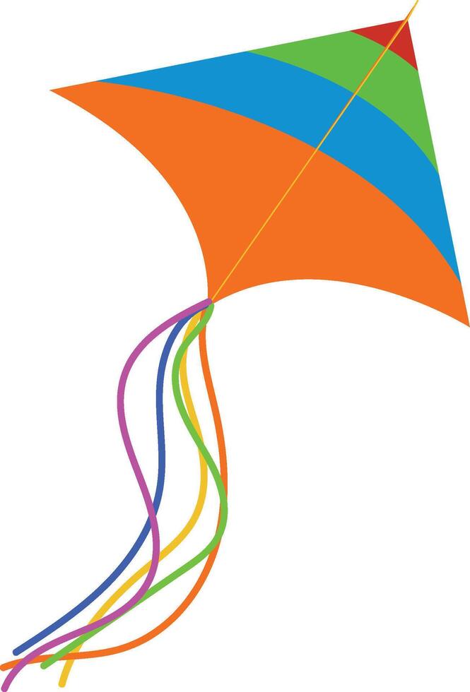Playful Albatross Kite Flying Art on a Clean White Canvas vector