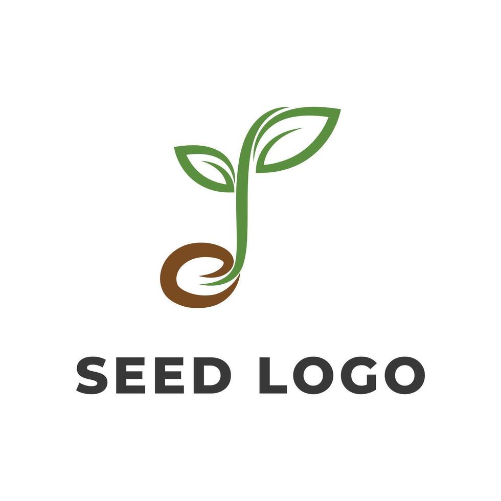 seed logo design creative concept idea vector