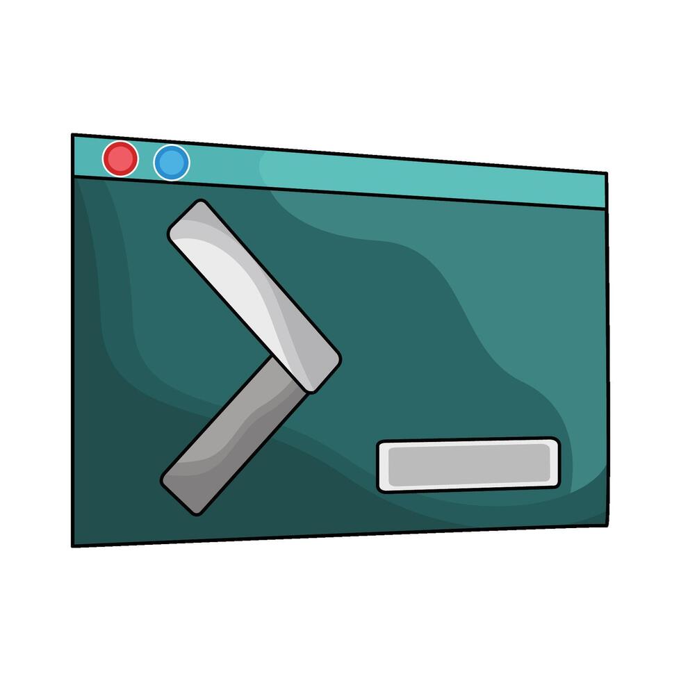 illustration of Terminal Command vector