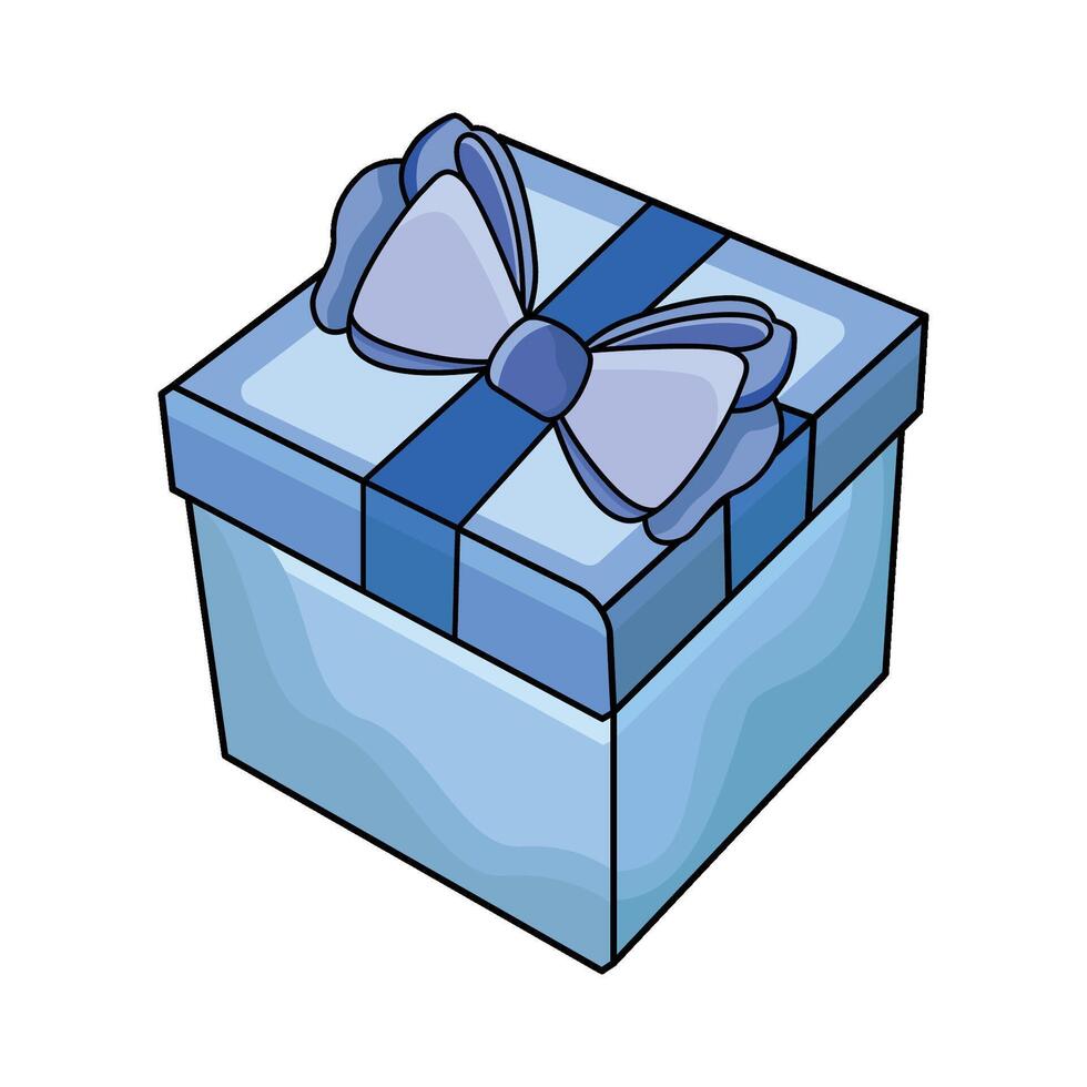 illustration of Wrapped Gift Box vector