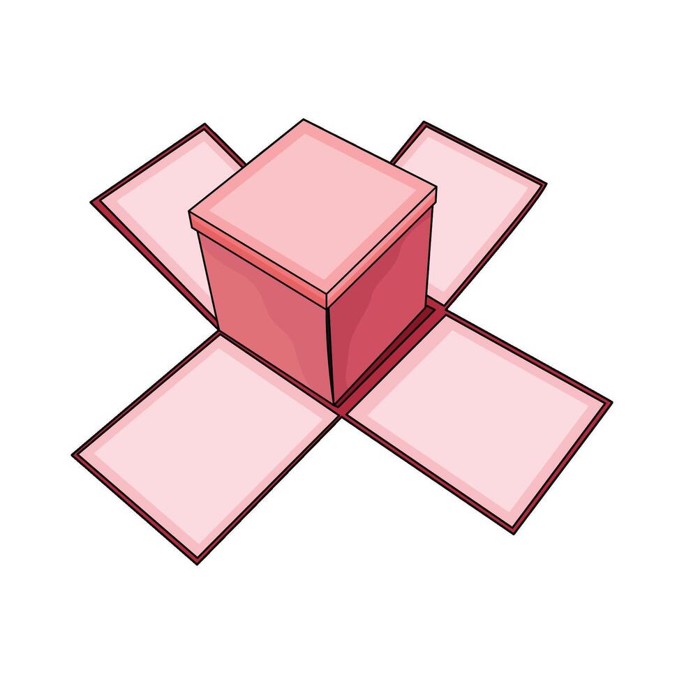 illustration of Surprise Box vector