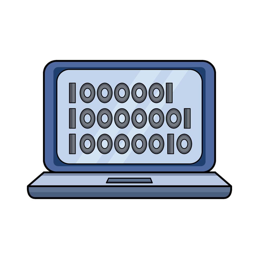 illustration of Binary Code vector