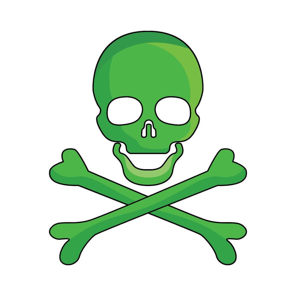 illustration of Coded Skull vector
