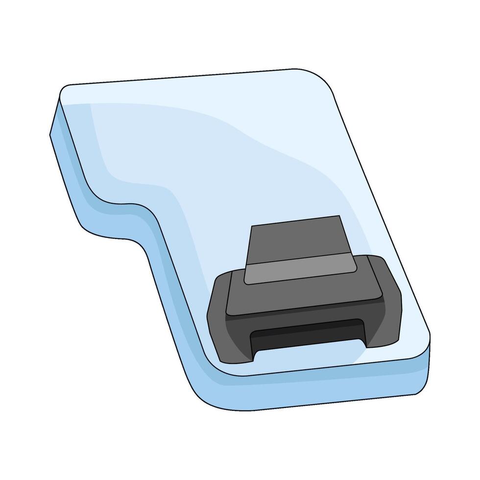 illustration of Print Button vector