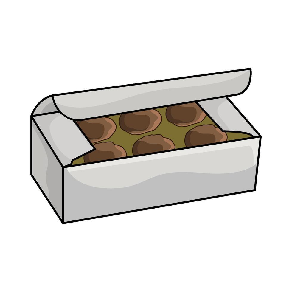 illustration of Chocolate Box vector