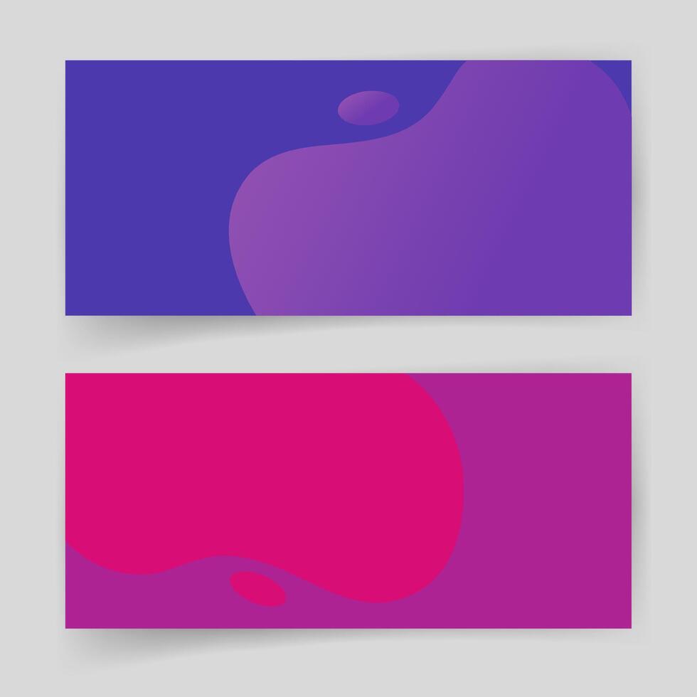 Liquid fluid shapes abstract elements design vivid dark blue purple colorful , brochure cards horizontal template background, flyers leaflet banners, booklet cover pages trendy modern backdrop vector
